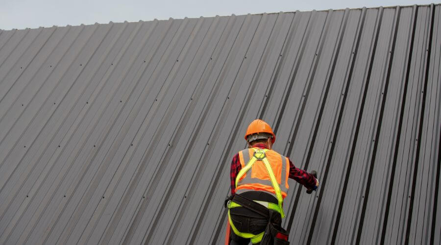 Professional metal roof installation services in Falls City, NE